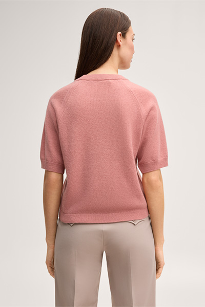 Pink cashmere T-shirt