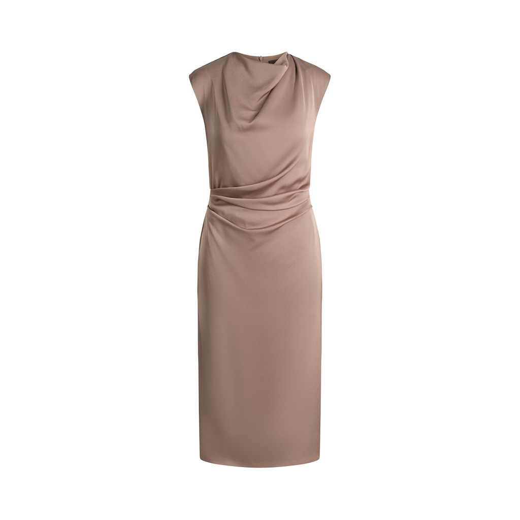 windsor brown dress Midi in  Isalis Midi-length crpe sheath dress in
