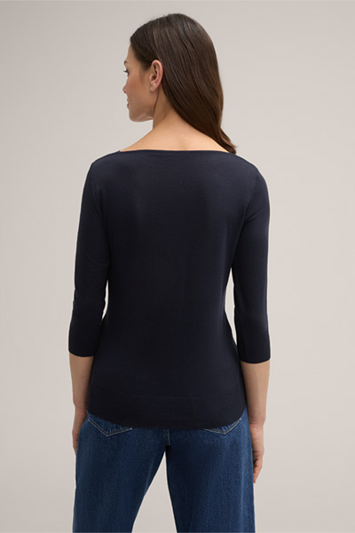 Tencel Cotton Shirt in Navy