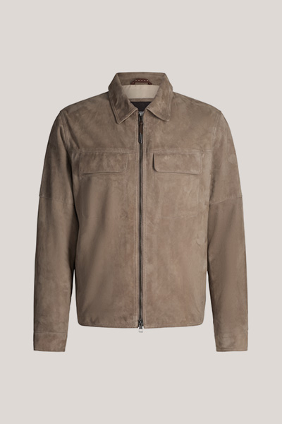 Lederjacke Pesaro in Grau