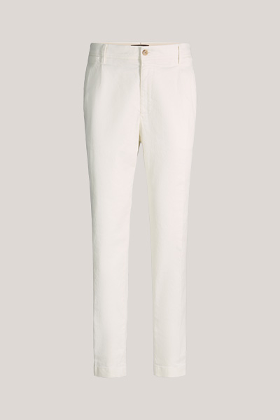 Flero linen-blend trousers with cotton in white
