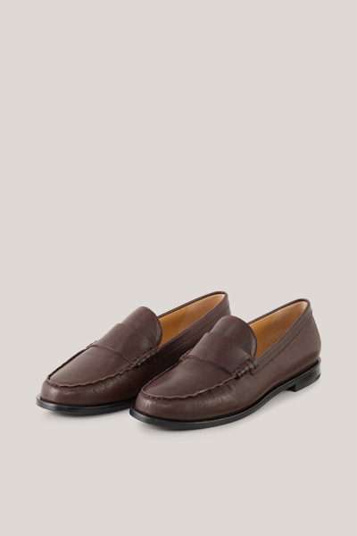 Loafer aus Nappaleder in Braun by Unützer