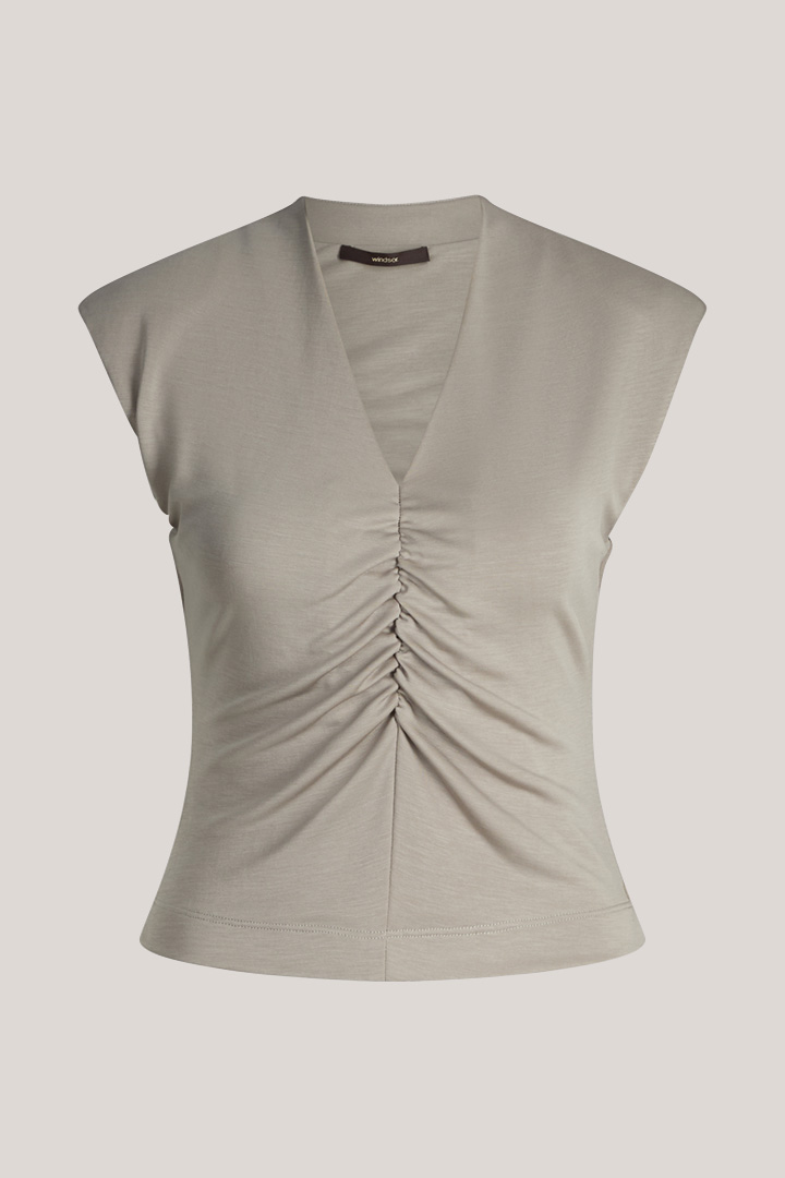 Führt zu Produktdetailseite „Doubleface-Interlock-Shirt in Beige"