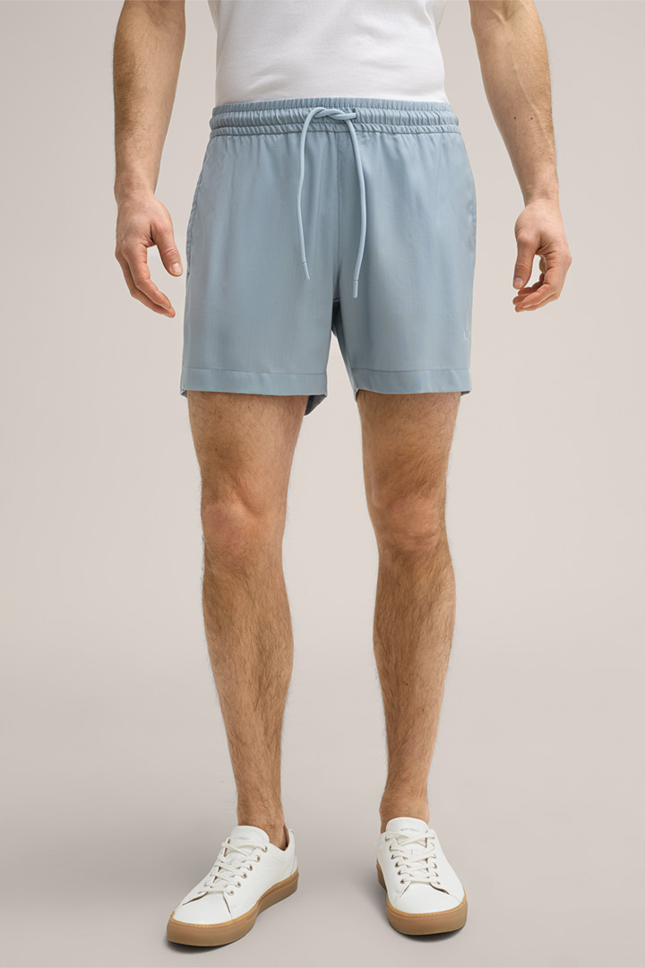 Schurwoll-Short Nuoto in Hellblau