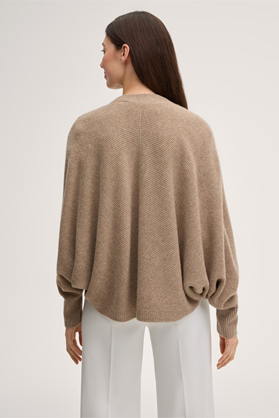 Cashmere-Cape in Taupe