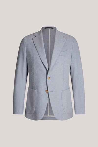 Veste de costume modulable Giorno en laine mélangée, en bleu clair