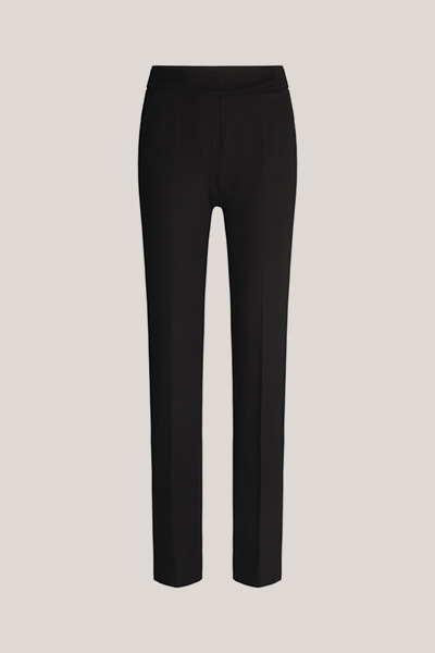 Techno Jersey Trousers in Black