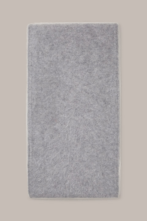 Brushed Cashmere Scarf in Grey