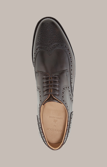 Budapest shoes by Ludwig Reiter in Dark Brown