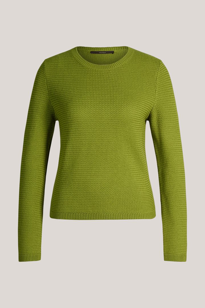 Führt zu Produktdetailseite „Merino-Strick-Pullover in Grün"