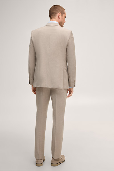 Führt zu Produktdetailseite „Schurwoll-Anzug Sera-Sole in Taupe"