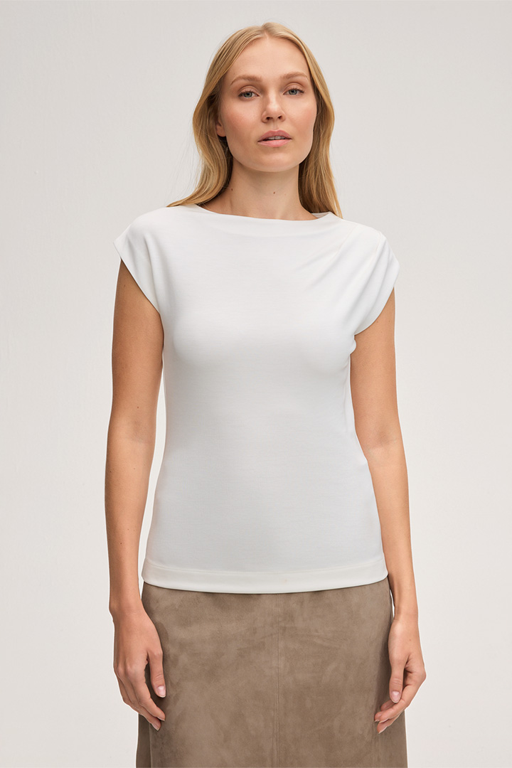 Führt zu Produktdetailseite „Doubleface-Interlock-Shirt in Ecru"