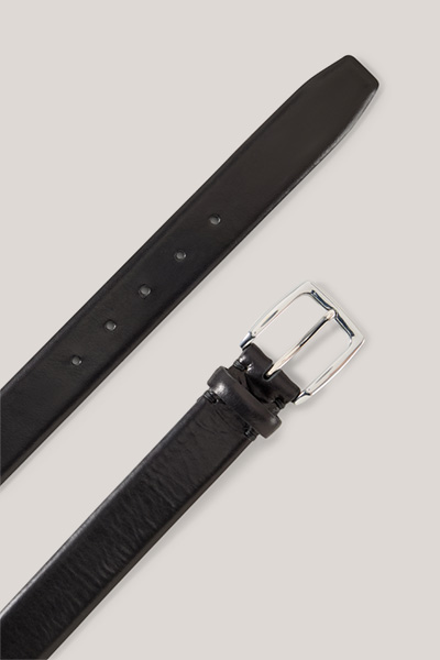 Ledergürtel in Schwarz