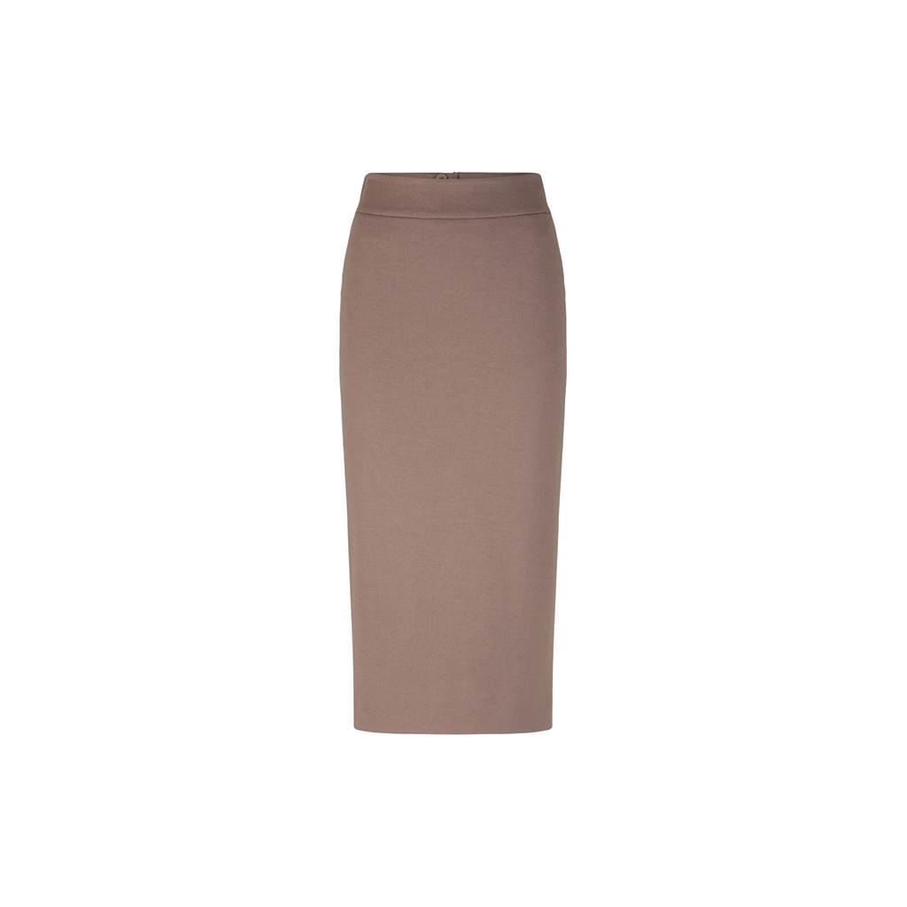 Jupe Crayon House Of Bruar – Taille UK 12, Laine Tweed Marron à Carreaux, Longueur Genou