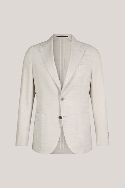 Führt zu Produktdetailseite „Leinenmix-Baukasten-Sakko Giorno mit Schurwolle in Beige Fischgrat"