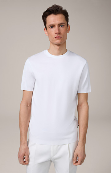 Floro Cotton T-Shirt in White