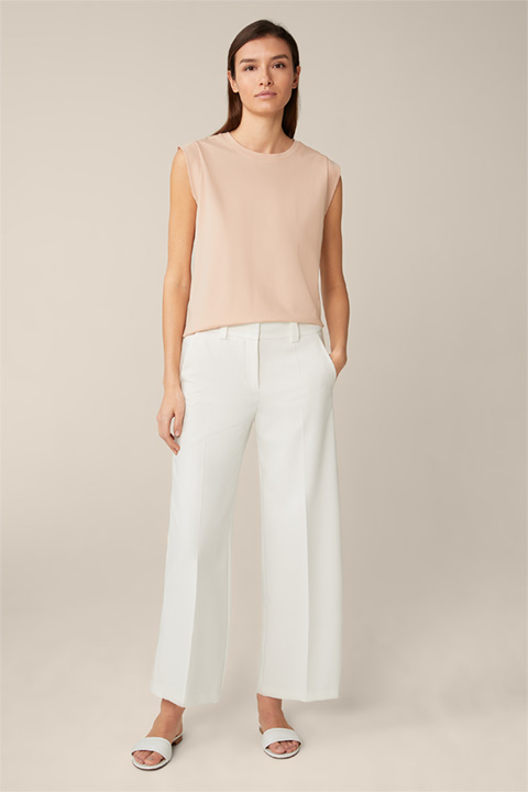 Cotton Interlock Shirt in Peach