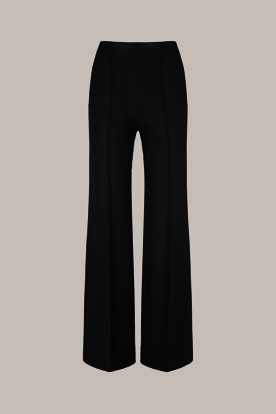 Pantalon Marlène en laine jersey noir