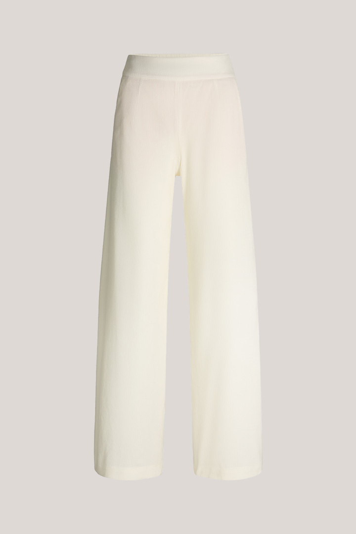 Breitcord-Marlene-Hose in Ecru