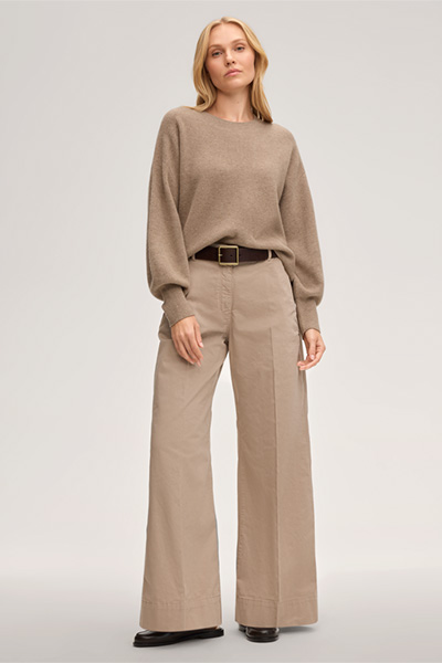 Cashmere Pullover in Taupe