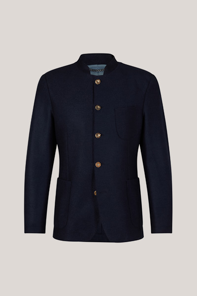 Trachten-Janker Giesing aus Wolle in Navy