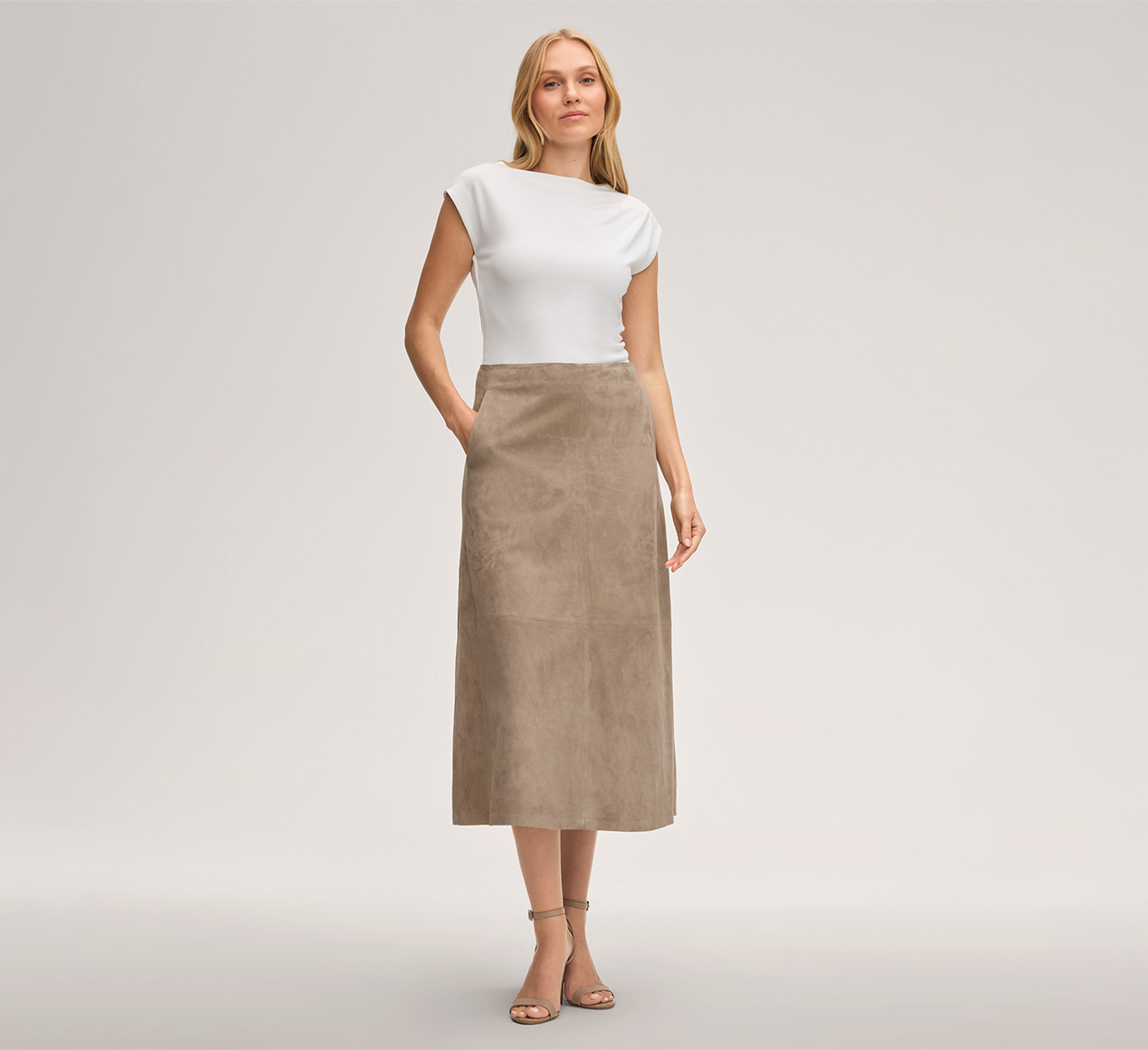 windsor. präsentiert das Produkt Doubleface-Interlock-Shirt in Ecru aus der Kategorie T-Shirts & Sweatshirts