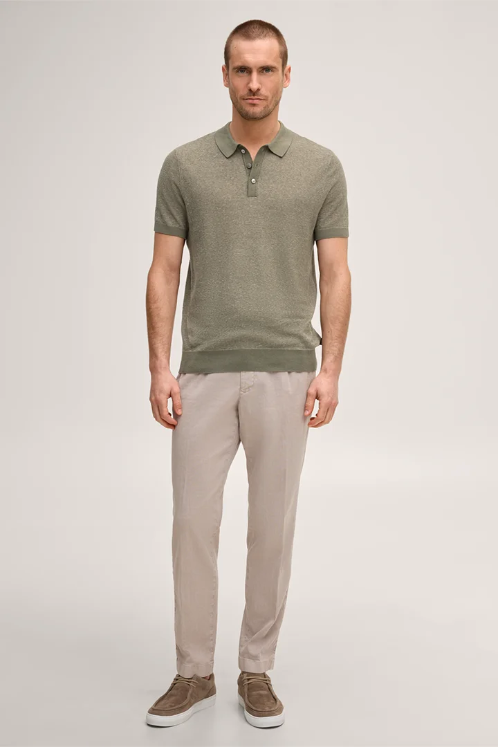 Führt zu Produktdetailseite „Leinenmix-Hose Flero mit Baumwolle in Beige"