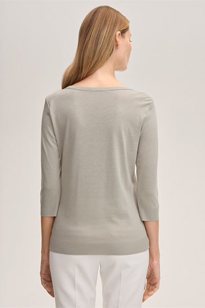 Lyocell Cotton Shirt in Beige