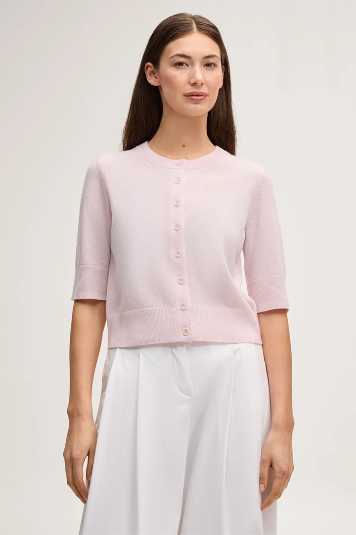 windsor. präsentiert das Produkt Cashmere-Cardigan in Rosé aus der Kategorie Strick