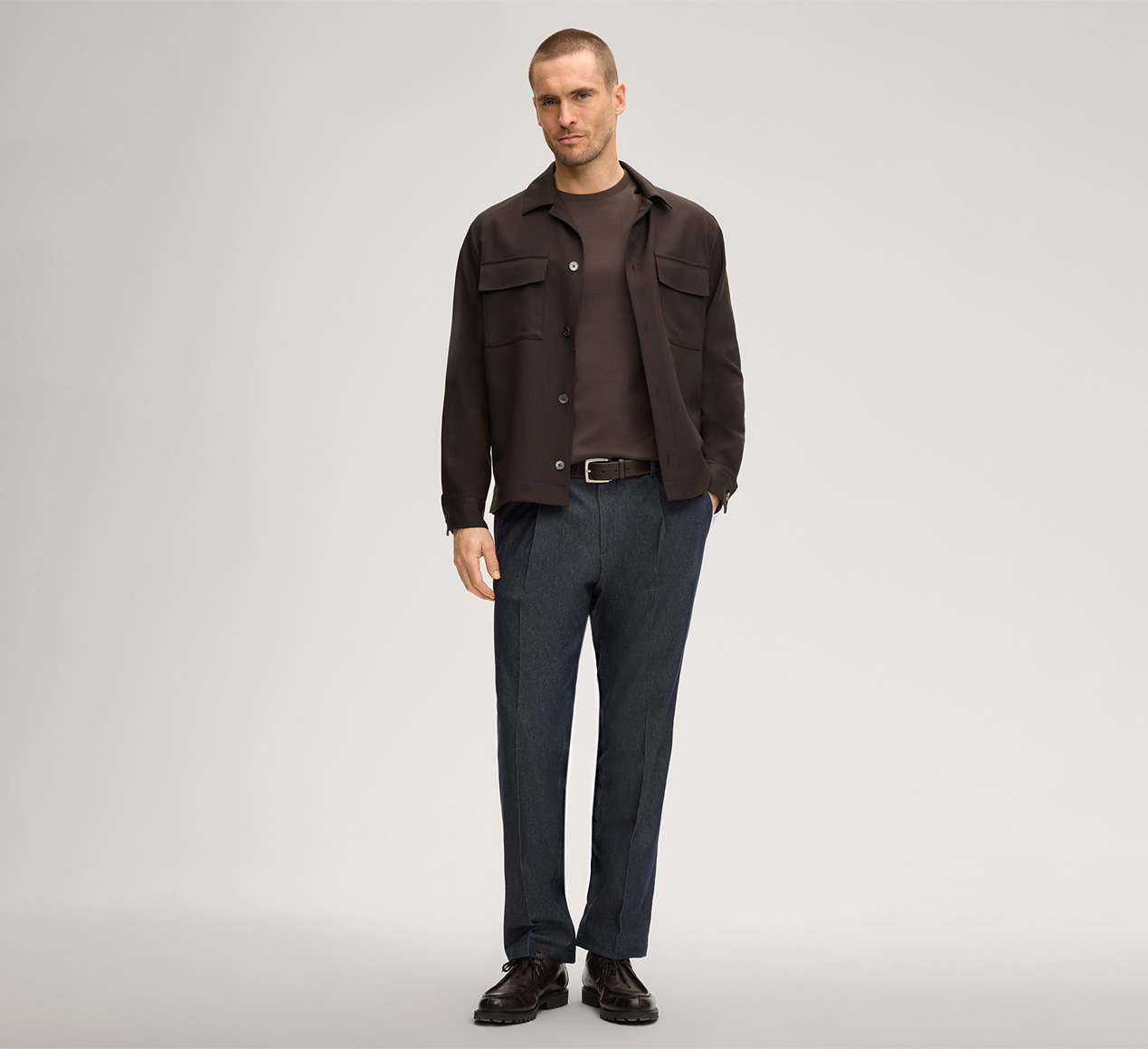 windsor. presents the product Floro Cotton T-shirt in Brown from the category T-shirts & Polo shirts