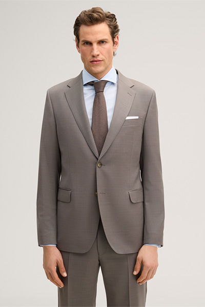 Sera-Sole Virgin Wool Suit in Taupe