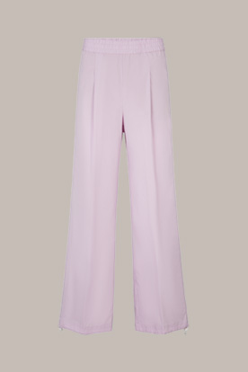Poplin Cotton Balloon-Trousers in Lilac