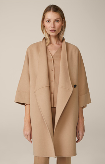 Double-Cape-Mantel in Camel