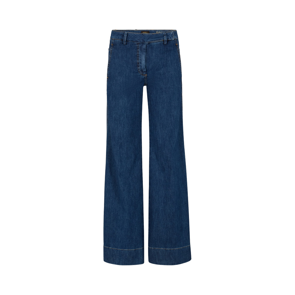 Marlene Denim Trousers in a Blue Washed Look - in the windsor