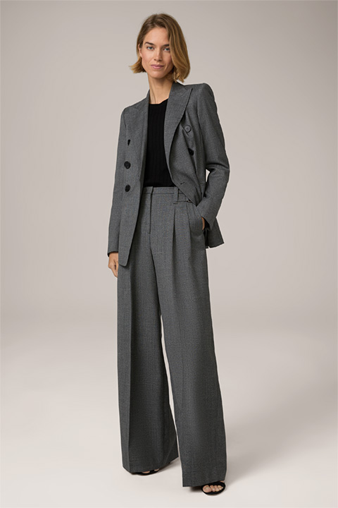Shop the look: Virgin wool trouser suit in anthracite