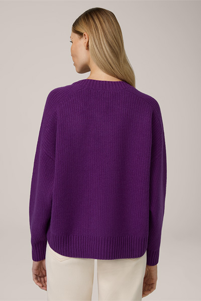 Pull-over en cachemire, en violet