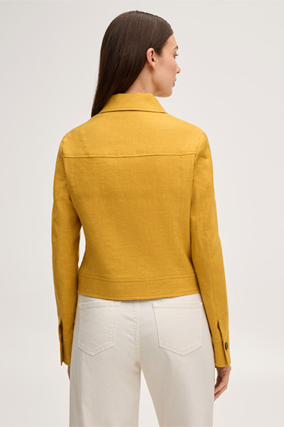 Führt zu Produktdetailseite „Leinenstretch-Blazer-Jacke in Gelb"