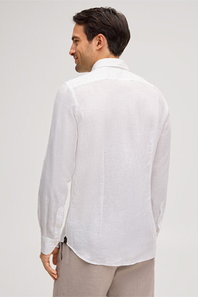 Lapo linen shirt in white