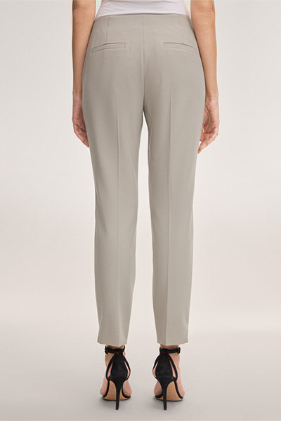 Crepe-Anzug-Hose in Beige