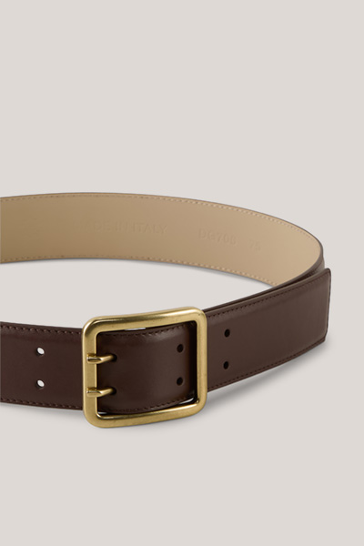 Gürtel aus Nappaleder in Dunkelbraun