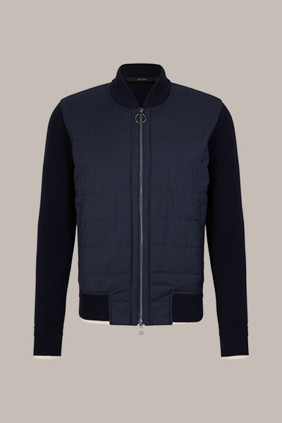 Strick-College-Jacke Nibo in Navy