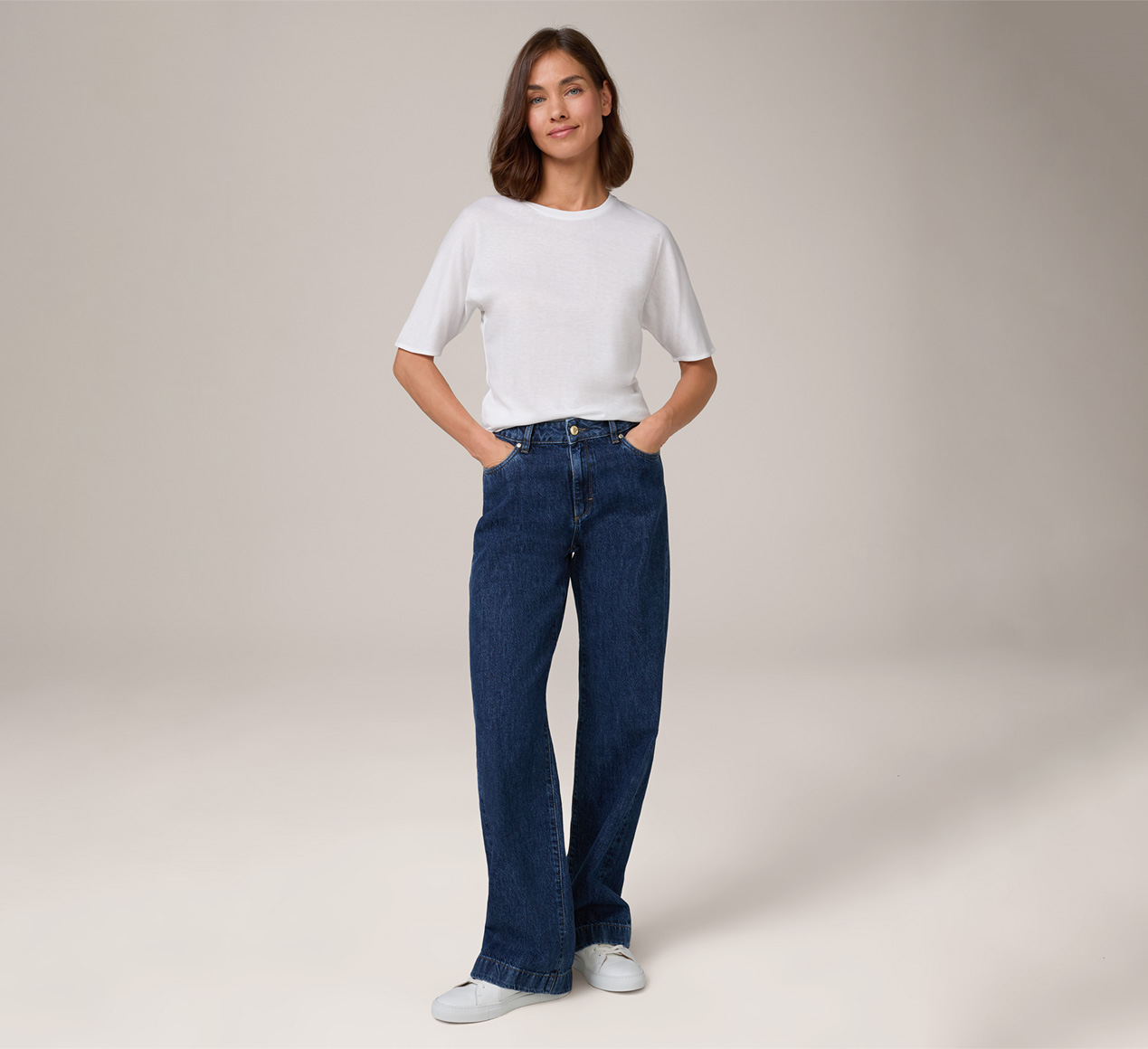 windsor. präsentiert das Produkt Jeans-Marlene-Hose in Blue washed aus der Kategorie Hosen & Jeans