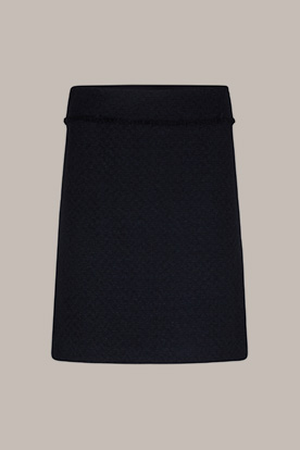 Tweed Boot Skirt in Navy
