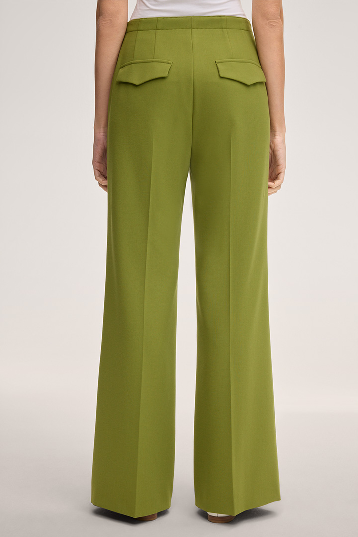 Crêpe Marlene Trousers in Green