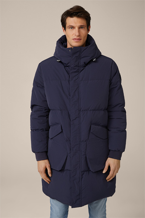 Cefalu Quilted Down Parka in Beige