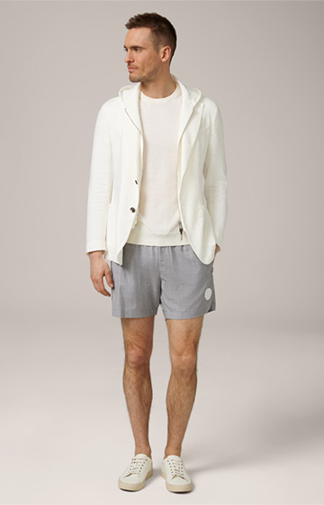 Nuoto Virgin Wool Shorts in Grey