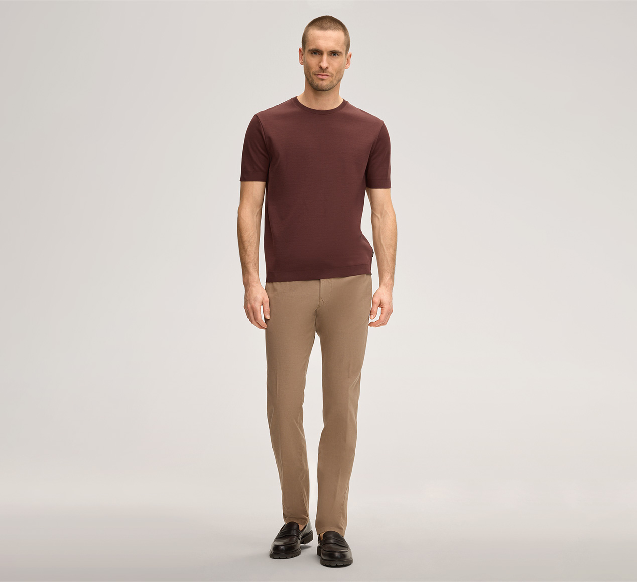 windsor. presents the product Cino Cotton Chinos in Camel from the category Trousers & Jeans