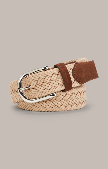 Braided Belt in Taupe