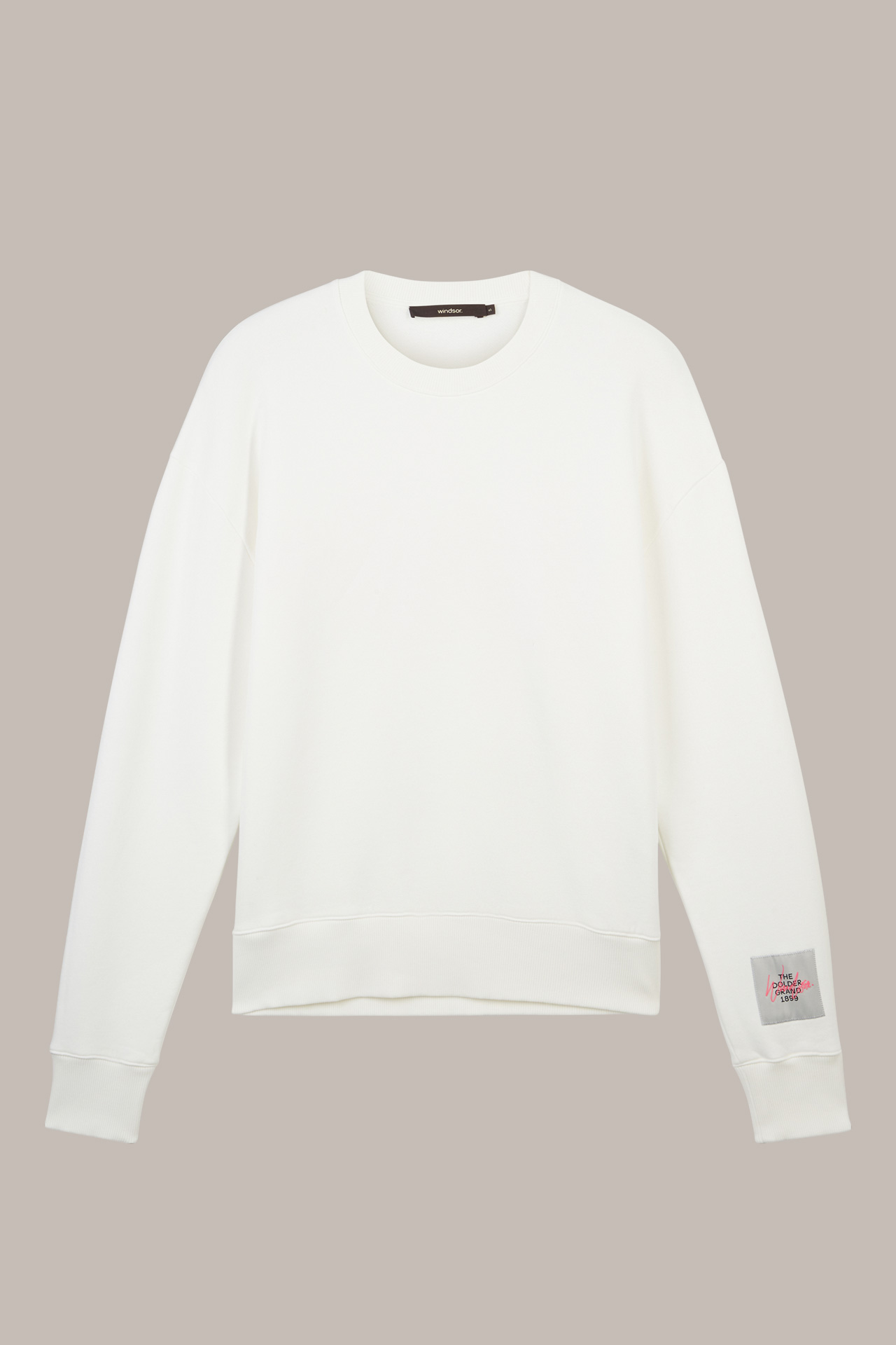 Unisex sweatshirt made from a lyocell blend in ecru