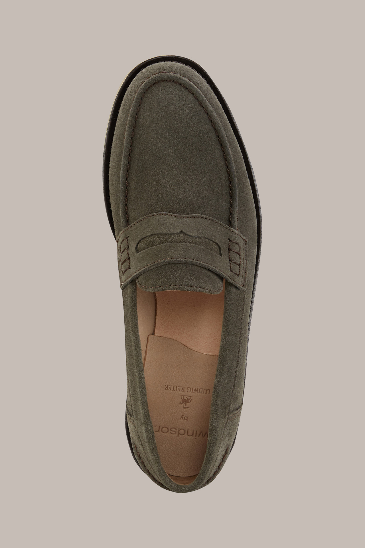 Loafers by Ludwig Reiter in Olive